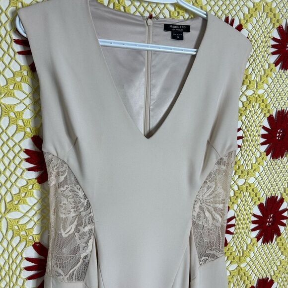 Marciano dresses / Cream Lace Dress / Size 4 - Picture 14 of 16
